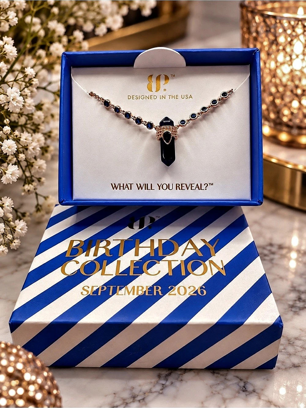 Bomb Party 2026 September Birthday necklace